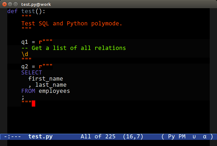 Polymode Python Screenshot